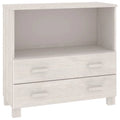 White Solid Wood Pine Sideboard Q7536