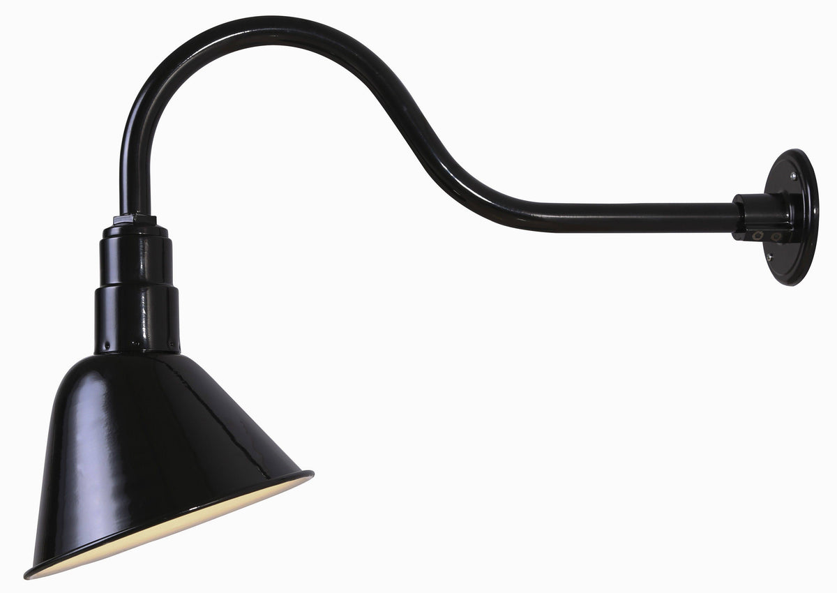 Black 1-Light Outdoor Wall Sconce D94750