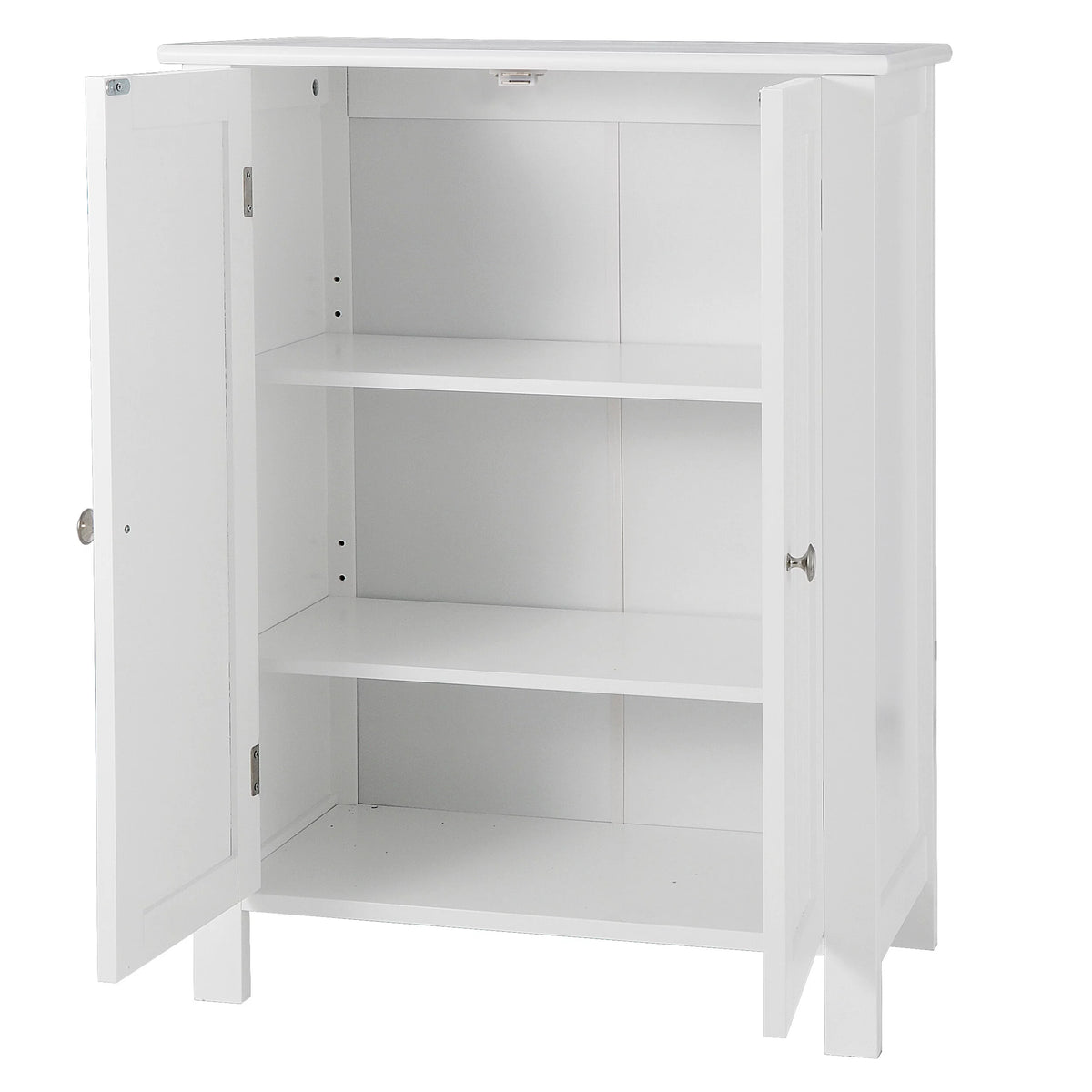White 2-Door Wooden Bathroom Storage Cabinet T905009
