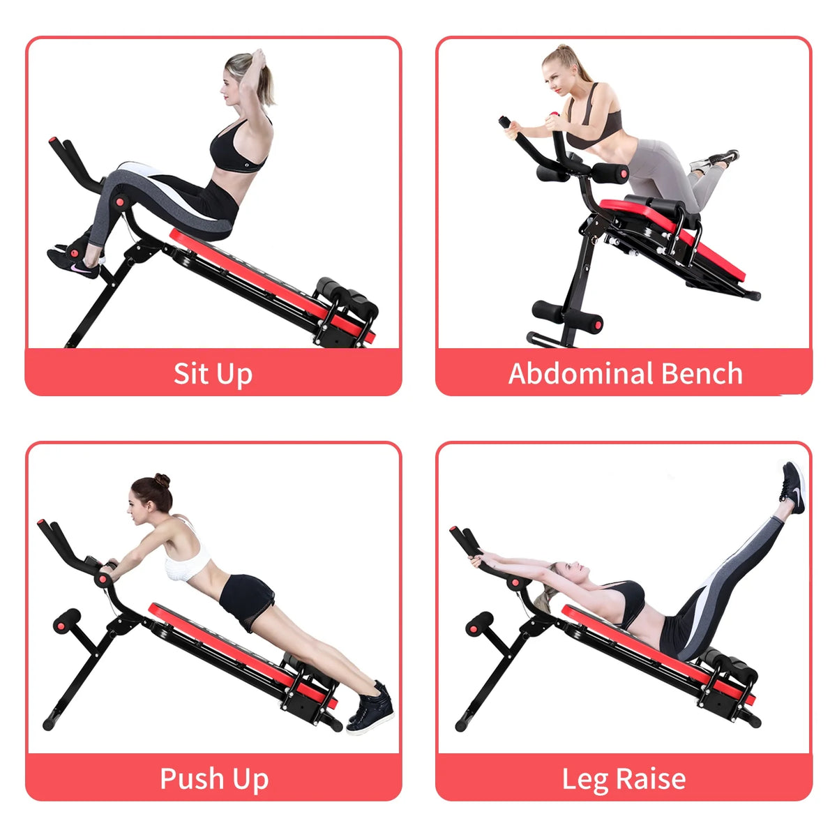 Foldable Ab Exercise Bench with LCD Monitor B28317