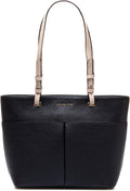 Black Top Zip Pocket Tote C901917