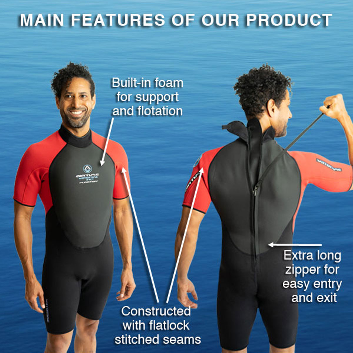 2mm Floater Springsuit Wetsuit X706