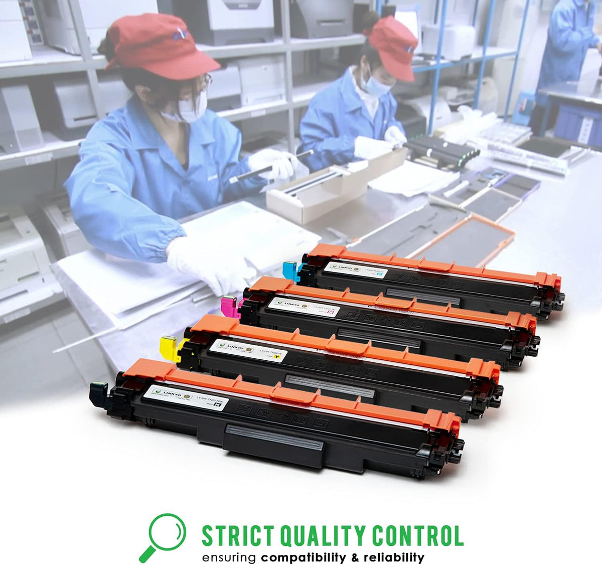 Compatible High Yield Toner Cartridge 4-Pack H120