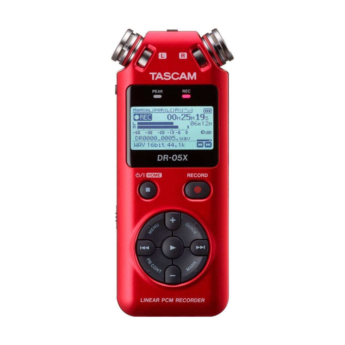 Red Stereo Handheld Digital-Audio Recorder J898