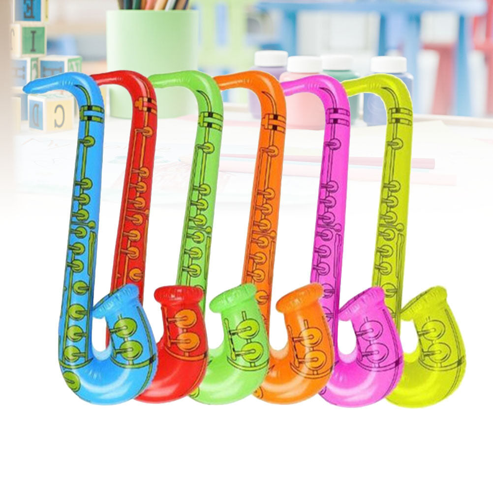 6PCS Inflatable Musical Instruments Sax Toy F2103