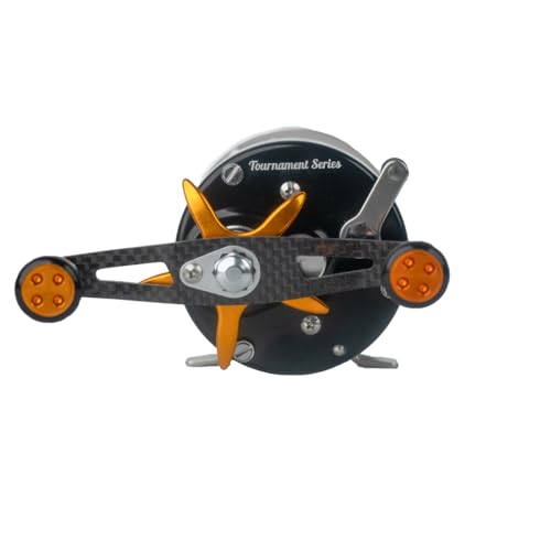 Round Baitcasting Reel with 6+1 Stainless Steel Ball Bearings, 5.3:1 Gear Ratio, 19lb Drag, Brass Gears X474415