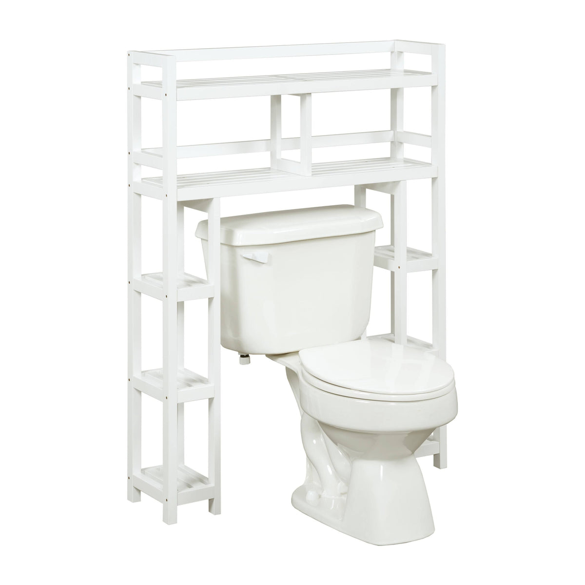 White Bathroom Organizer with 2 Shelves A6721