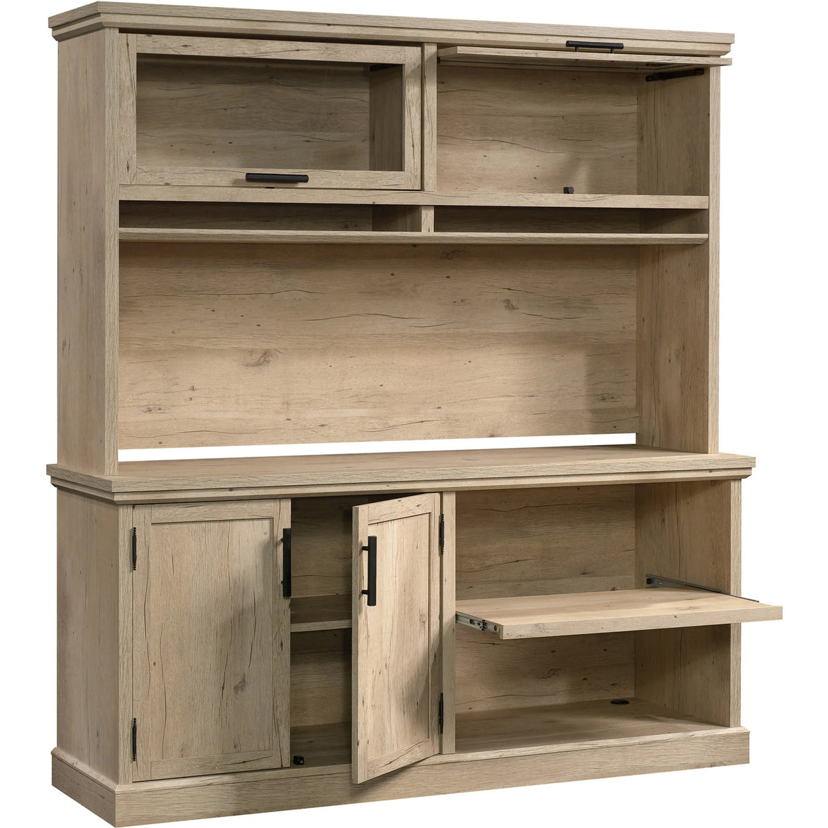 Prime Oak Engineered Wood Office Printer Credenza G588