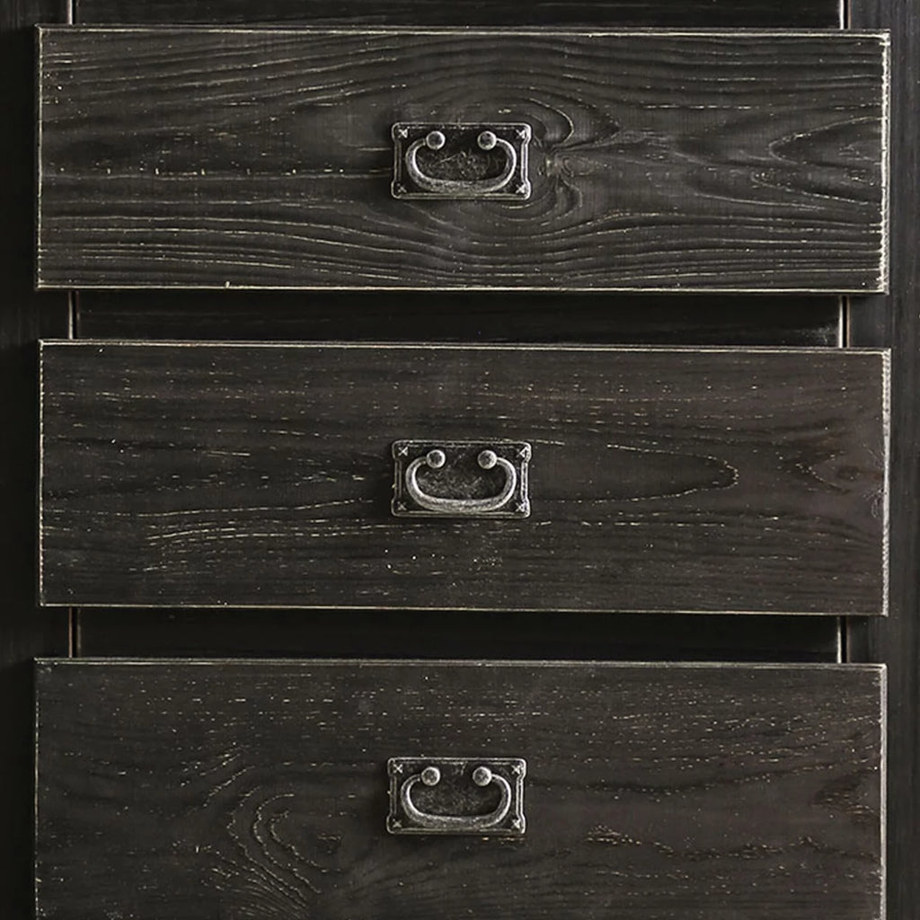 5 Drawer Wooden Chest with Bail Pulls J3611