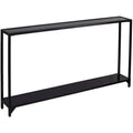 Black Narrow Metal Console Table D1385