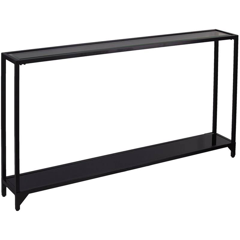 Black Narrow Metal Console Table D1385