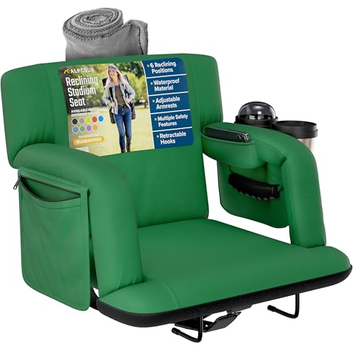 Reclining Stadium Seats for Bleachers with Back Support N9424