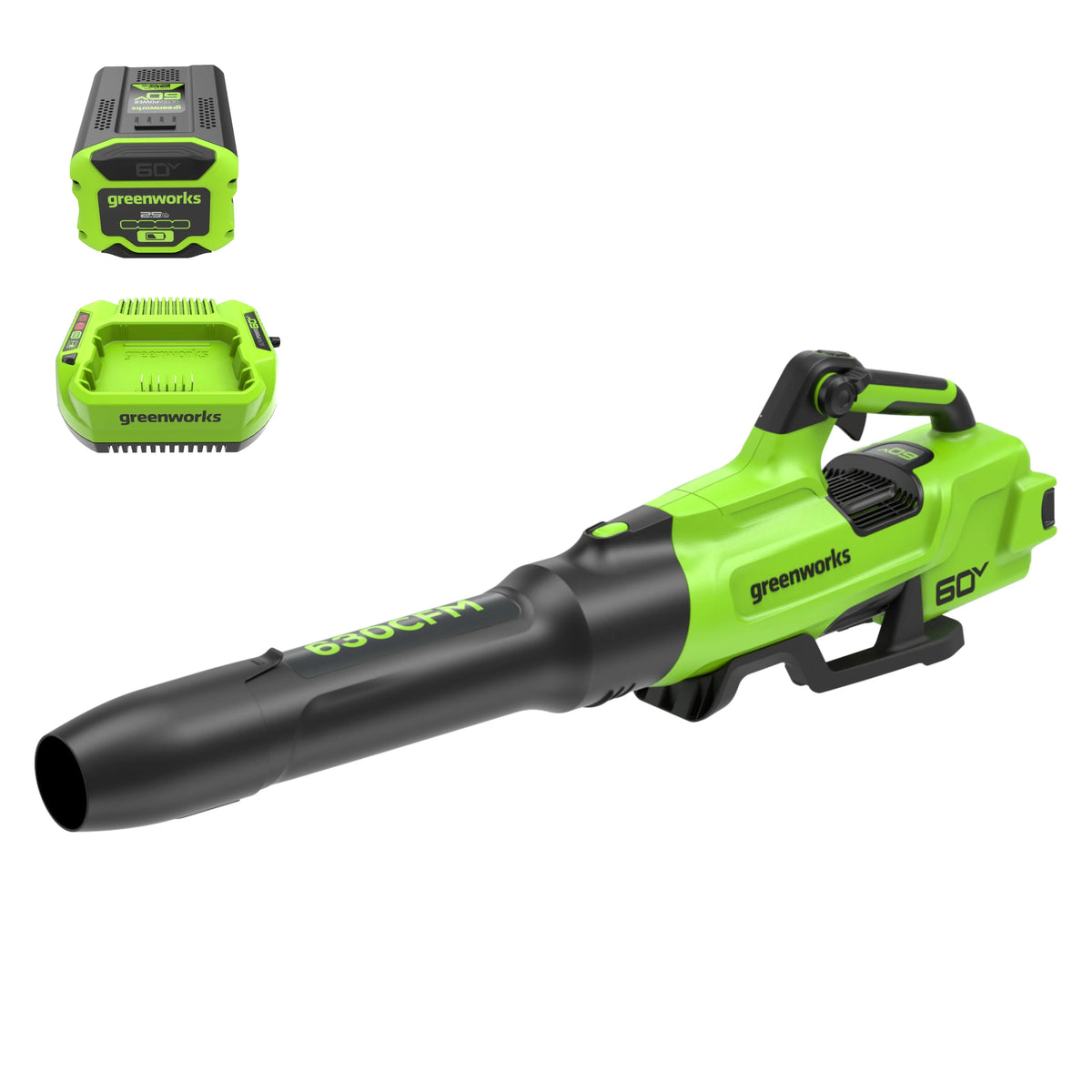 60V 630 CFM 170 MPH Leaf Blower with 2.5 Ah Battery & Charger H9114
