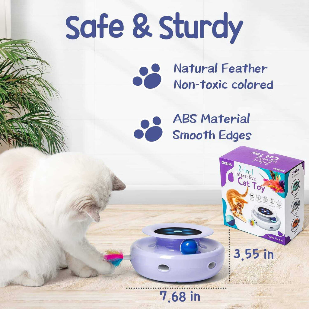 2-in-1 Interactive Cat Toy Balls S394