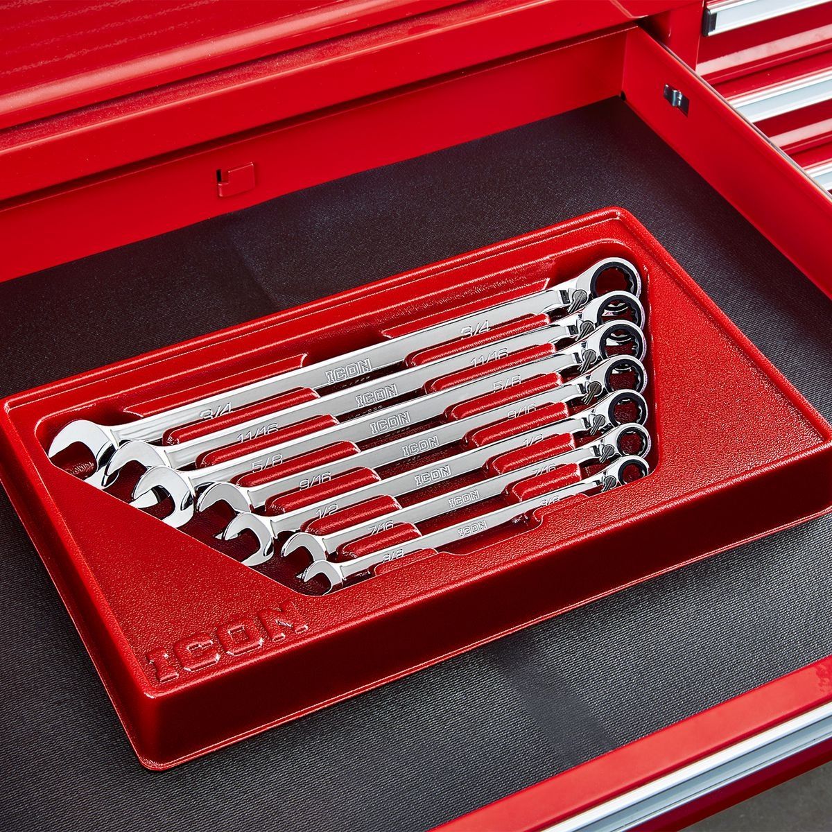 SAE Ratcheting Combination Wrench Set, 7-Piece E49060