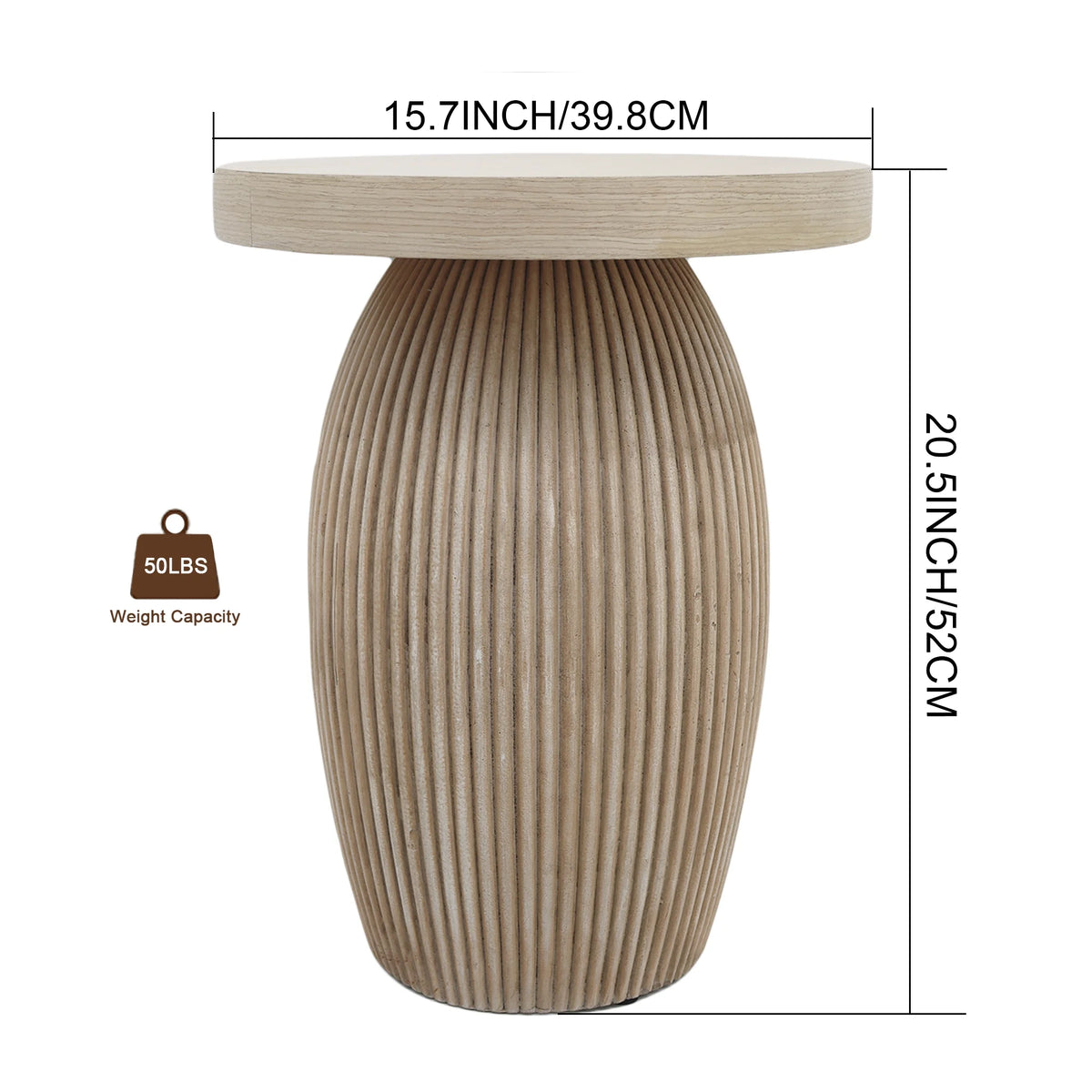 Round End Table R9951