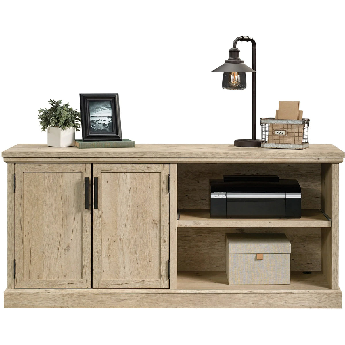 Prime Oak Engineered Wood Office Printer Credenza G588