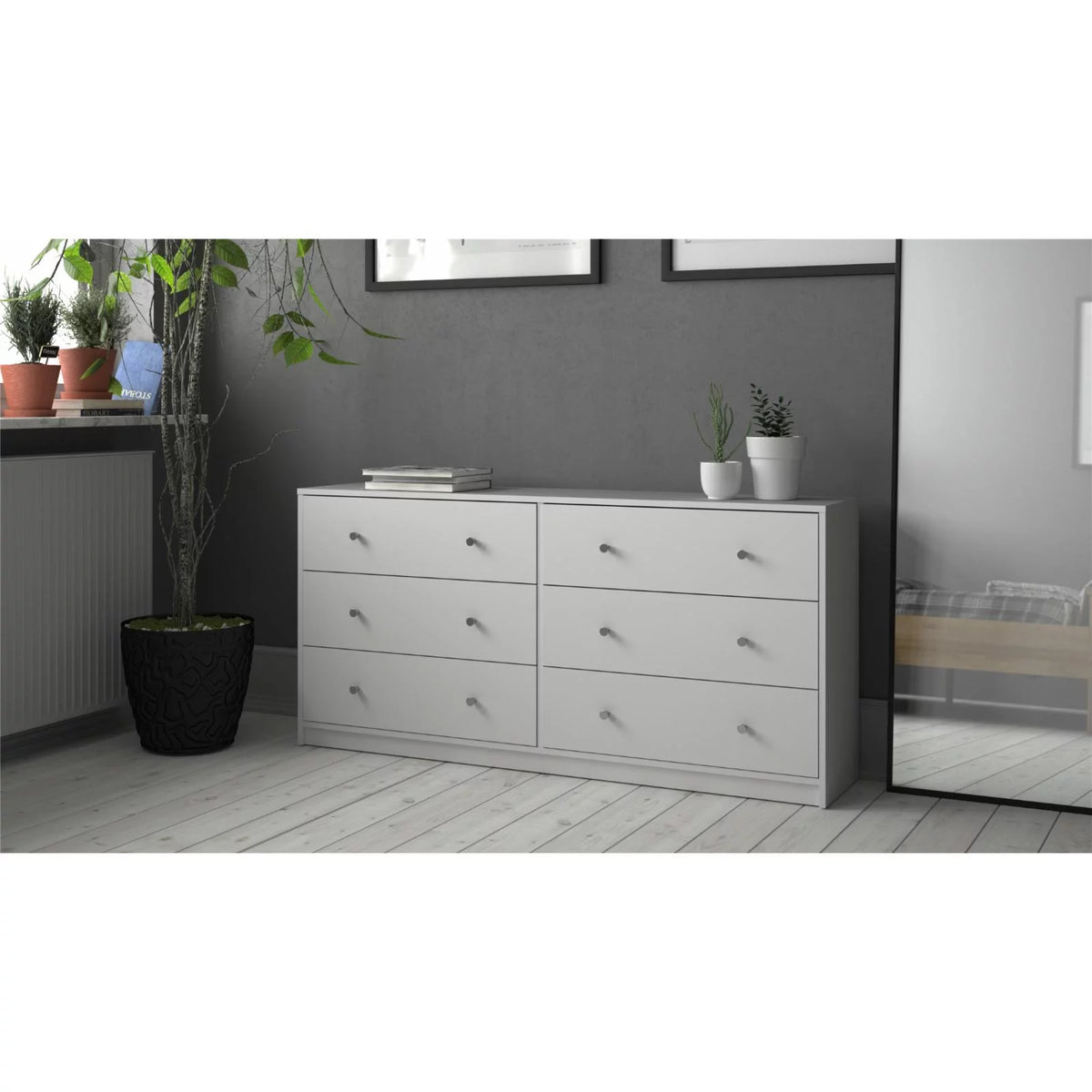 6 Drawer Double Dresser E7562