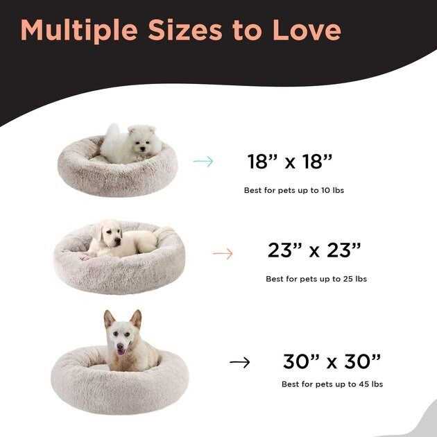 Faux Rabbit Fur Memory Foam Calming Bed P65254