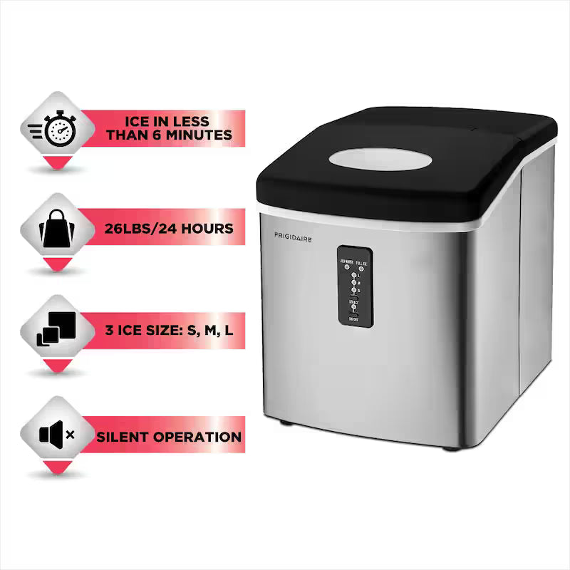Freestanding Ice Maker in Stainless Steel F764409