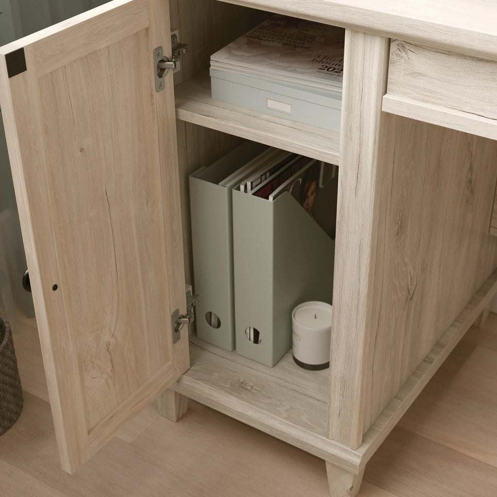 Engineered Wood Computer Desk in Chalk Oak X6861