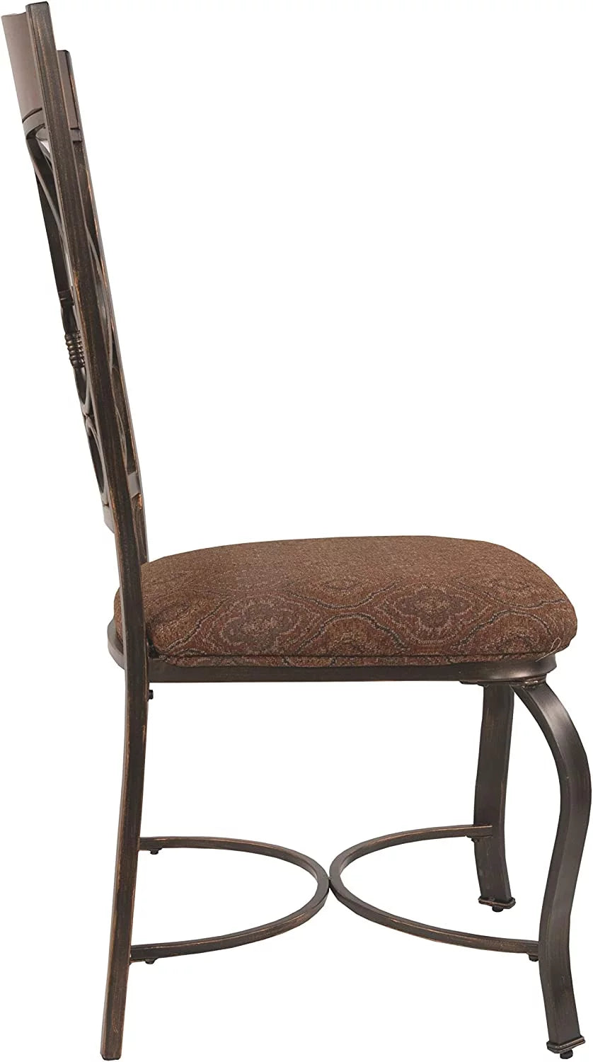 Brown Dining Chair with Cushion, 4 Count V311401