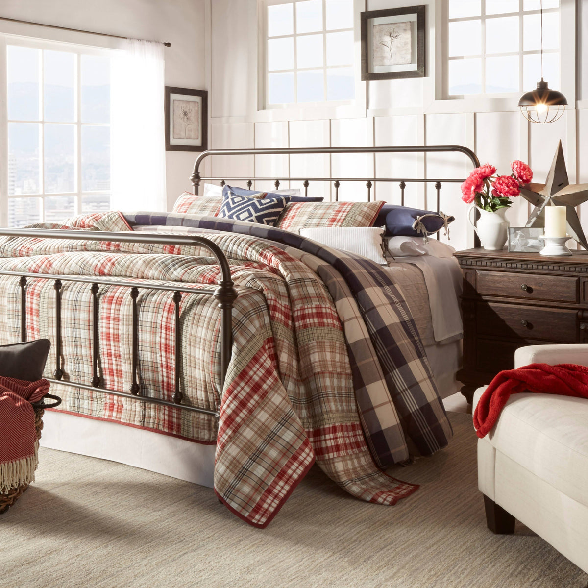 Dark Bronze Twin Iron Bed T656796