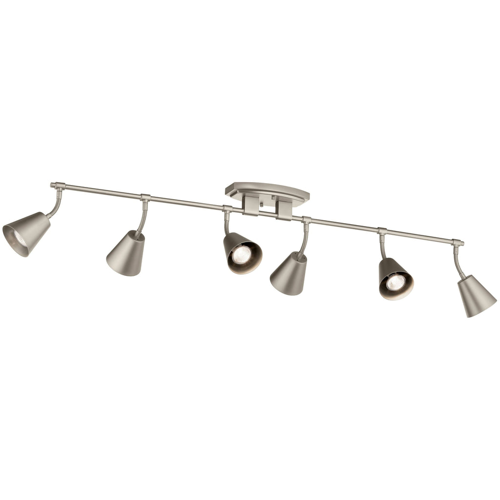Satin Nickel 6 Light Rail Light J38483