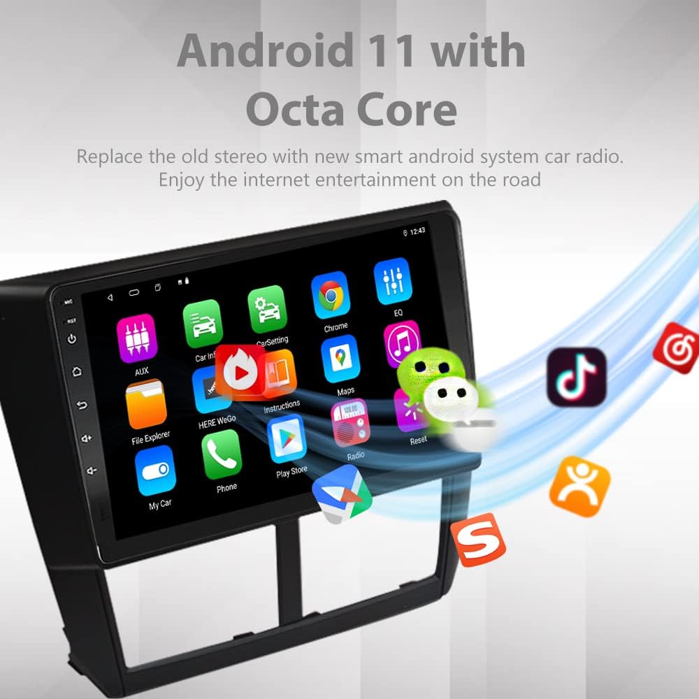 Android 11 9 inch Touch Screen Bluetooth Car Radio J3472