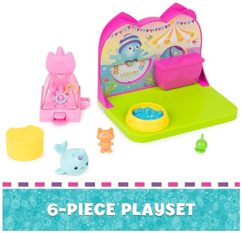 Kitty Narwhal’s Carnival Room with Toy Figure, Surprise Toys and Dollhouse Furniture Y50103