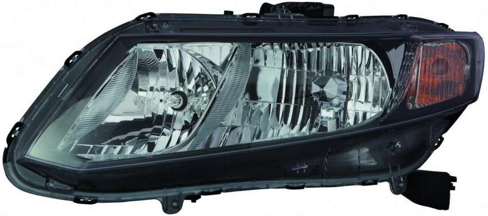 Pair Headlight Assembly for Honda Civic Coupe V393