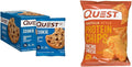 Chocolate Chip Protein Cookie 12 Count & Tortilla Style Protein Chips Nacho Cheese 1.1 Ounce Pack of 12 N464