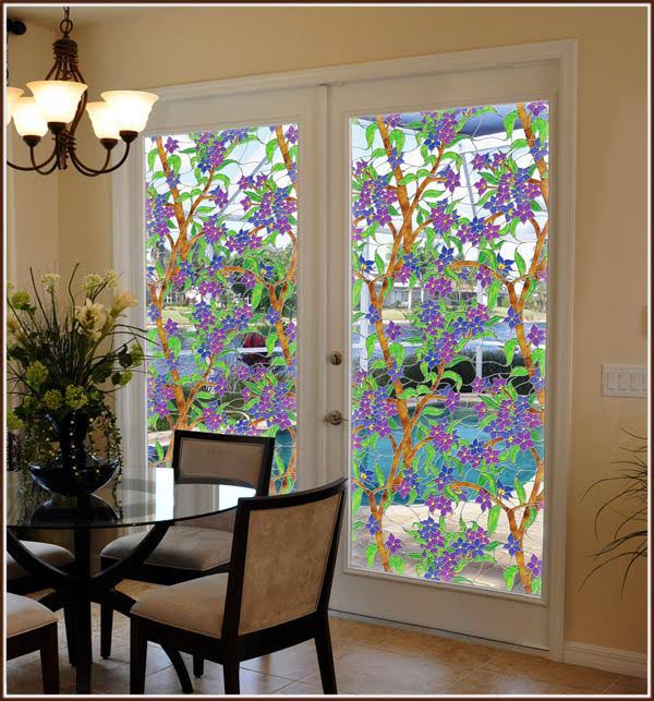 Stained Glass Film (Static Cling) 32x22 x 86x22 I9051
