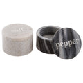 White & Black Marble Pinch Pots with Etched Lids A569289