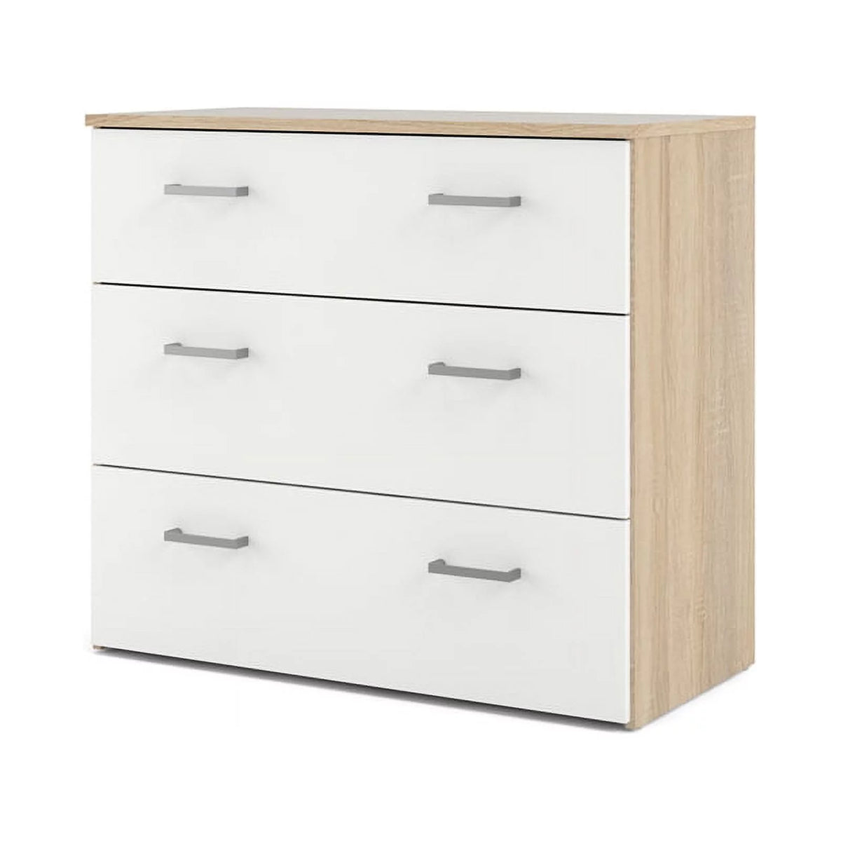 3 Drawer Oak Structure White Chest N920279