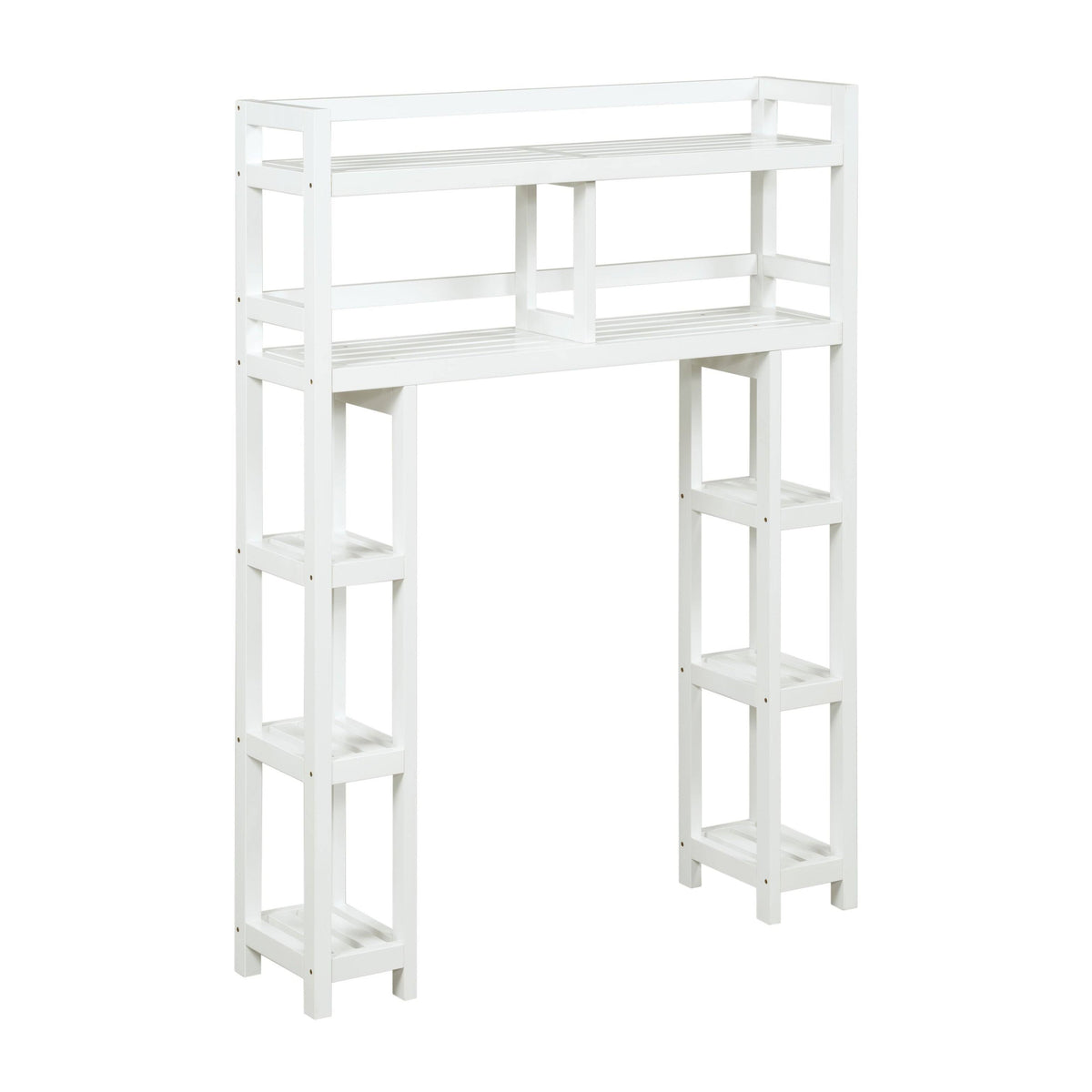 White Bathroom Organizer with 2 Shelves A6721