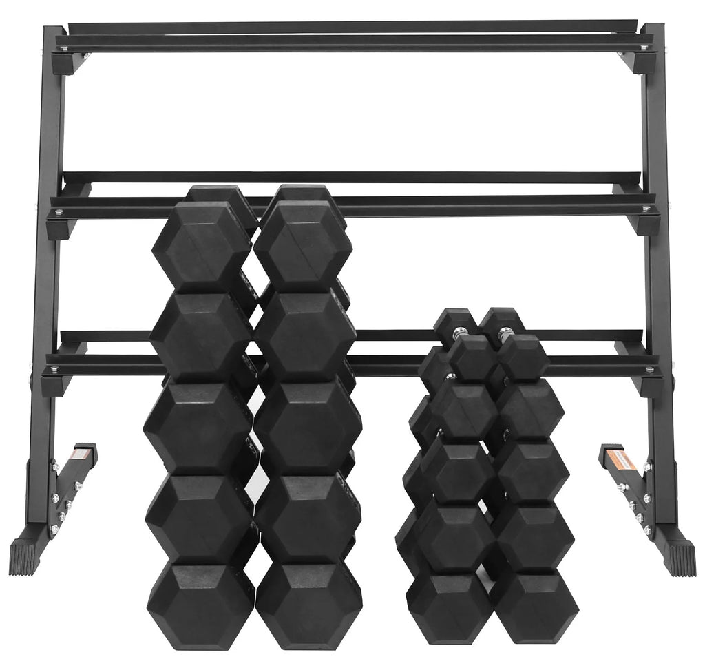 150 LB Dumbbell Set with A-Frame Rack G279