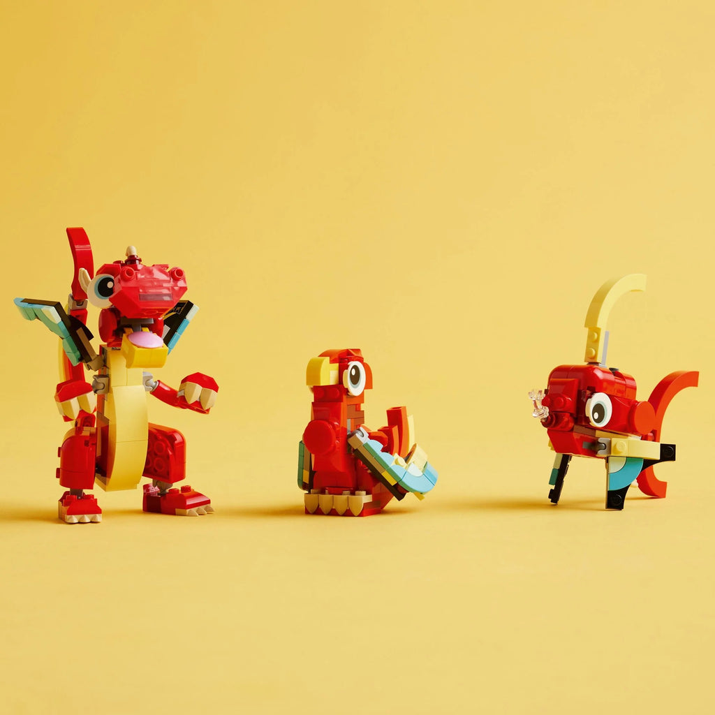 Red Dragon Toy 3 in 1 Animal Toy Set J827321