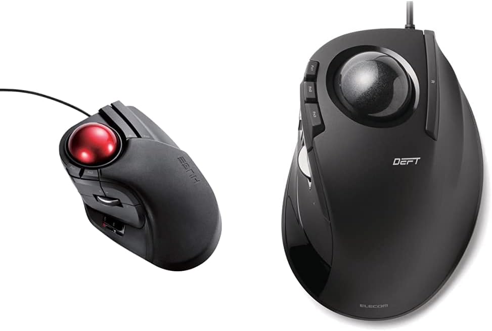 Wired Finger-operated Large Trackball Mouse 8-Button X808496