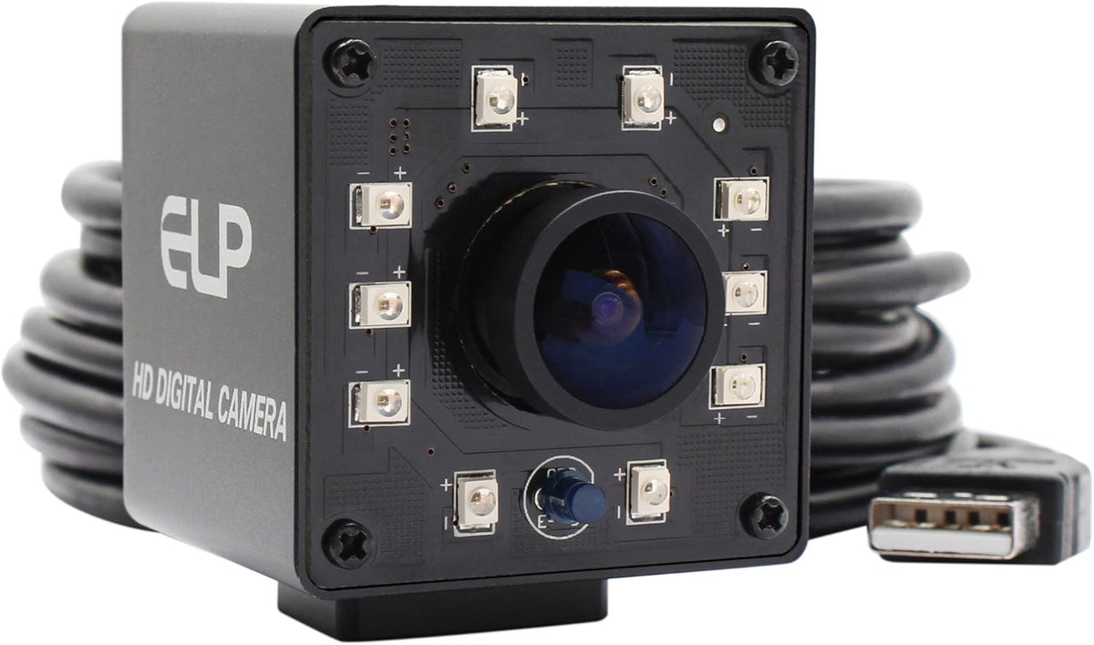 1080P Wide Angle Fisheye IR LED USB Webcam Camera P745100