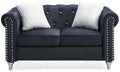 Black Velvet Loveseat H336
