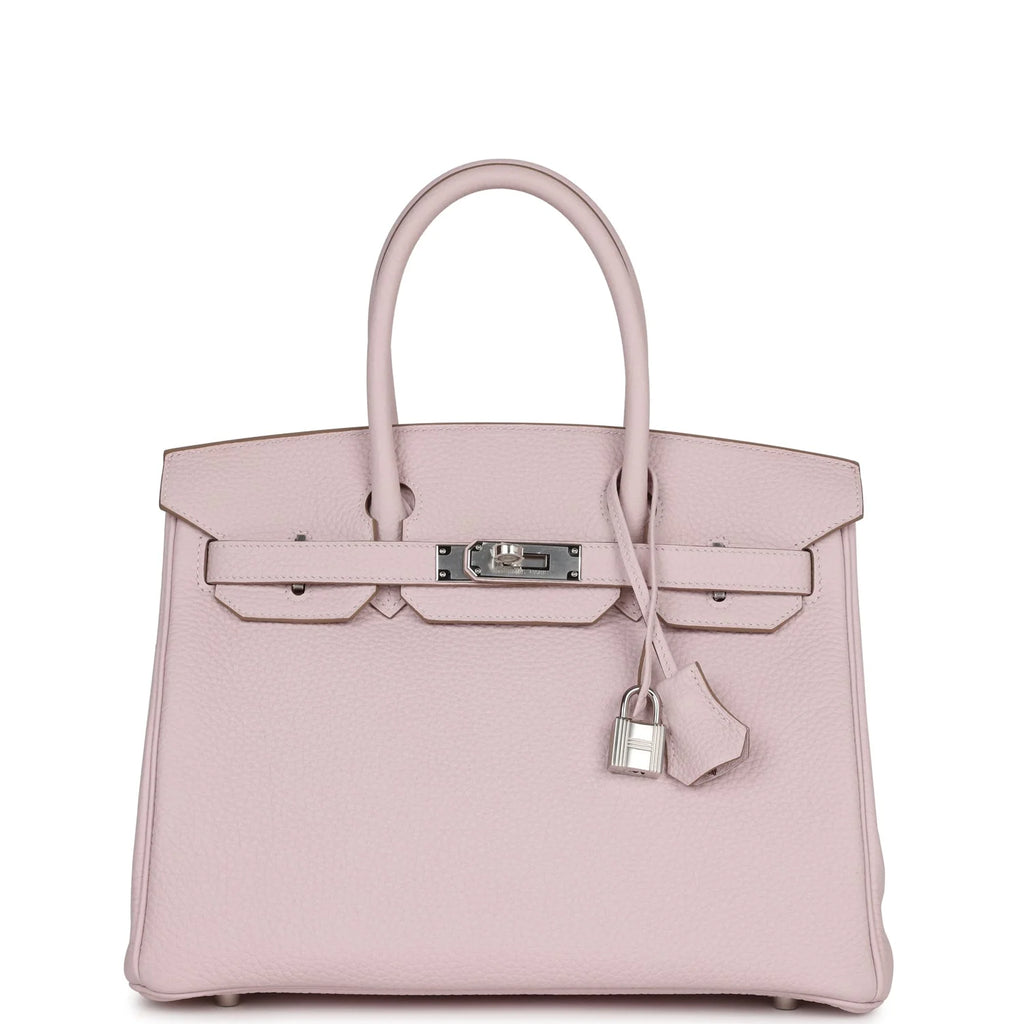 Mauve Pale Clemence Palladium Hardware Bag B421587