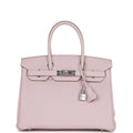 Mauve Pale Clemence Palladium Hardware Bag B421587