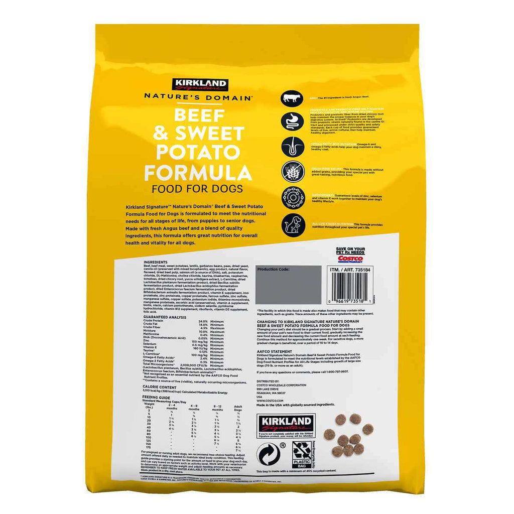 Beef & Sweet Potato Dog Food 35 lb O678743