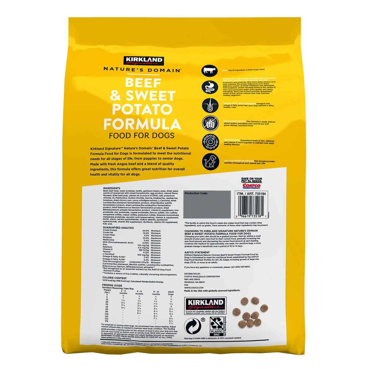 Beef & Sweet Potato Dog Food 35 lb O678743