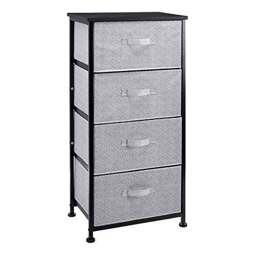 White 4-Drawer Fabric Storage Organizer Unit G8856