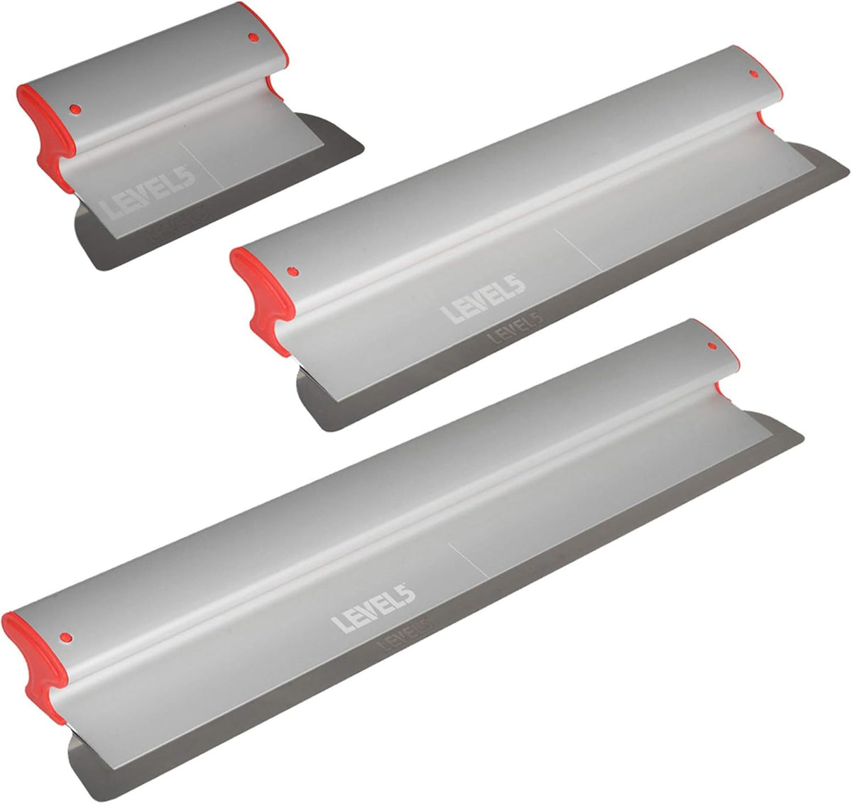 Drywall Skimming Blade Set with 10, 24 & 32 Blades and Extension Handle B1973