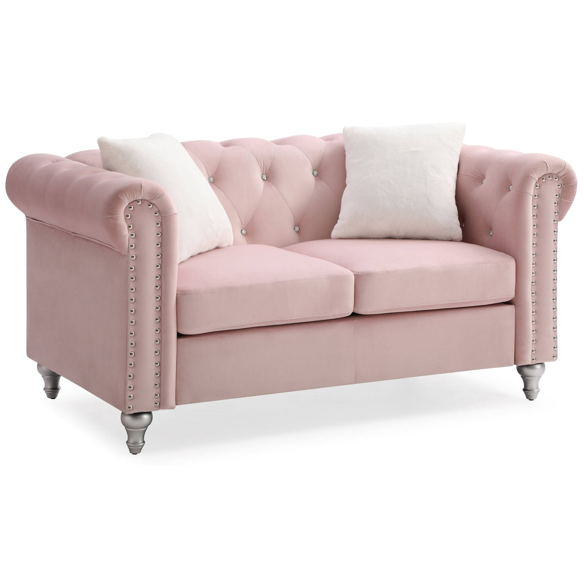 Black Velvet Loveseat H336