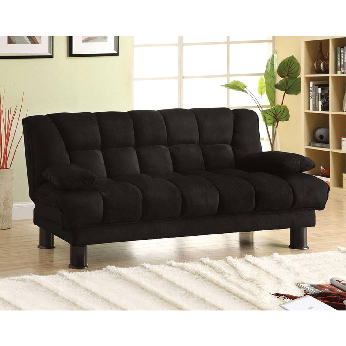 Black Futon Sofa G845