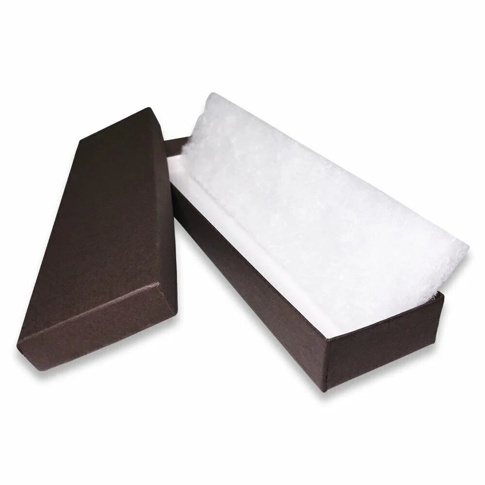 Chocolate-Brown Kraft Cotton Filled Boxes S1981